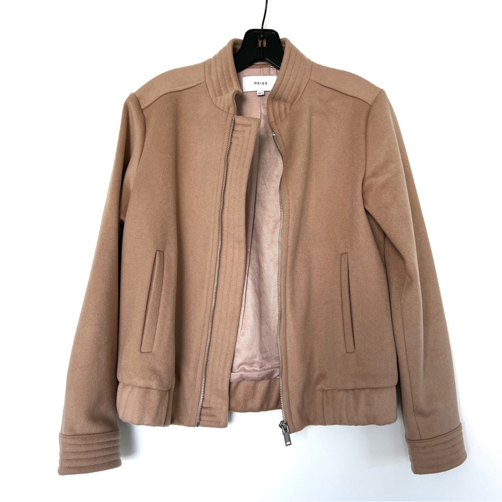 Reiss Tan Bomber Jacket - Picture 2 of 8